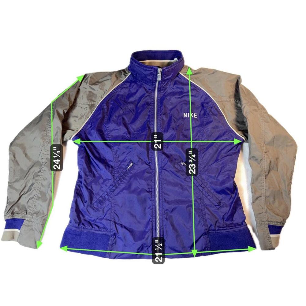 Nike Sportswear Windbreaker Jacket Purple/Gray Youth Medium 8/10 - Picture 5 of 5